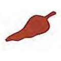 Mylar Shapes Chili Pepper (2")